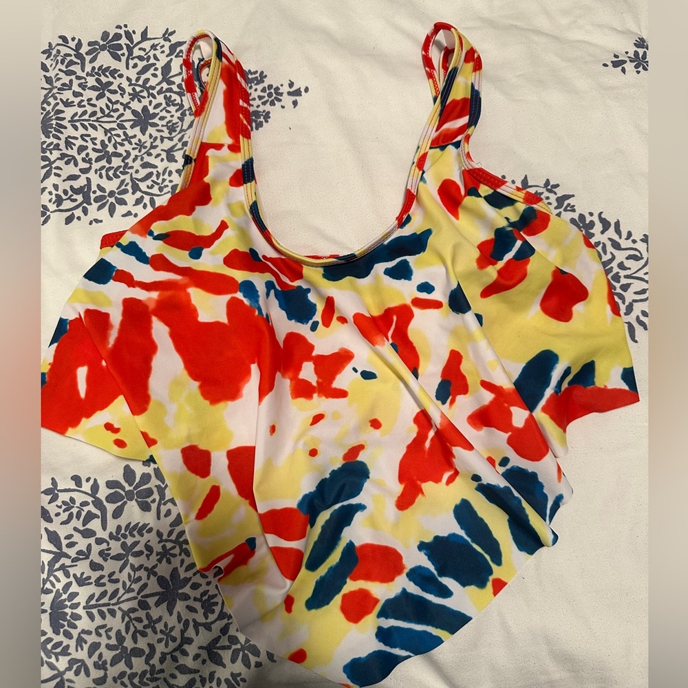 Colorful Abstract Women's Tankini swim top